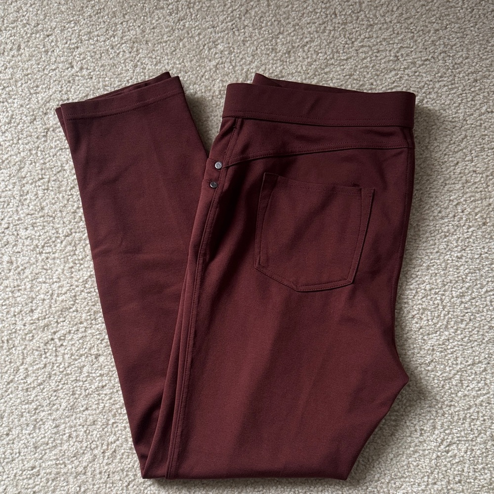 Simply Vera Vera Wang Burgundy Skinny Pants